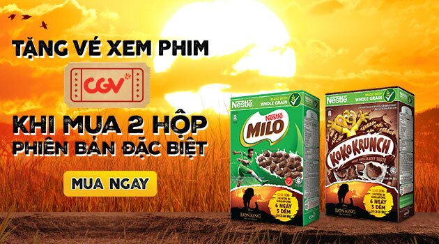 Ngũ cốc ăn sáng Nestlé: Tặng vé CGV, trúng Tour du lịch