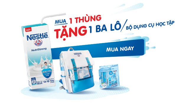 Khuyến mãi Sữa nước Nestlé: Quà tặng năm học mới