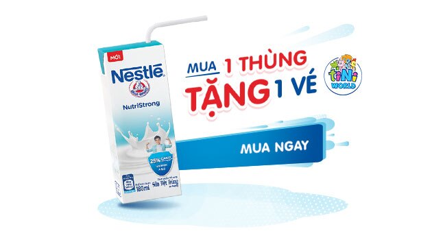 Sữa nước Nestlé: Giá ưu đãi, tặng quà hấp dẫn