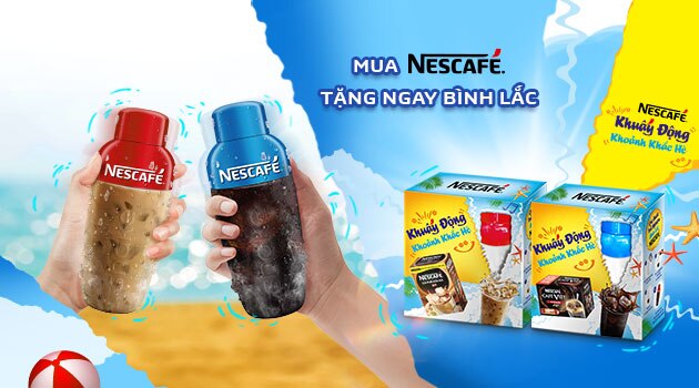 Ưu đãi mùa hè: Mua NESCAFÉ tặng bình lắc