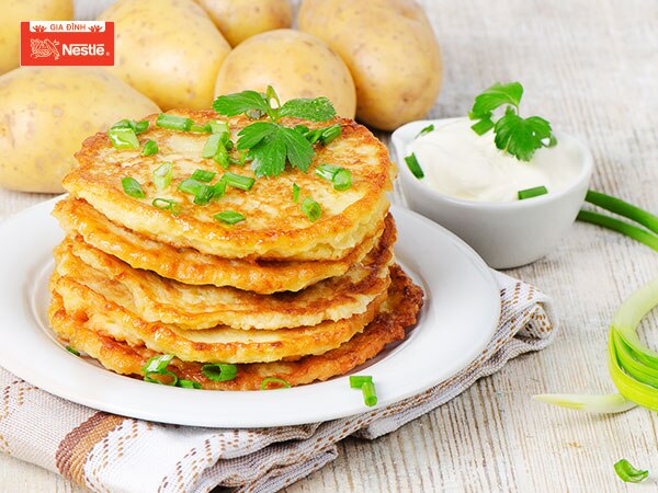 Bánh khoai tây là một trong những loại thực phẩm rất dễ tiêu và cung cấp nhiều năng lượng