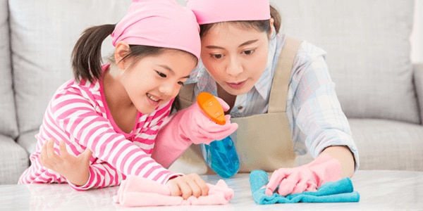 Kêu gọi trẻ cùng tham gia công việc nhà