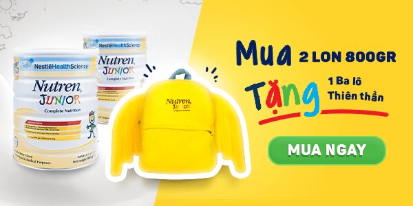 TẶNG Balo thiên thần đáng yêu khi mua 2 lon Nutren 800g.