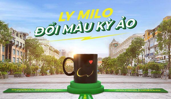 Nhớ mua milo để được tặng ly đổi màu kỳ ảo.