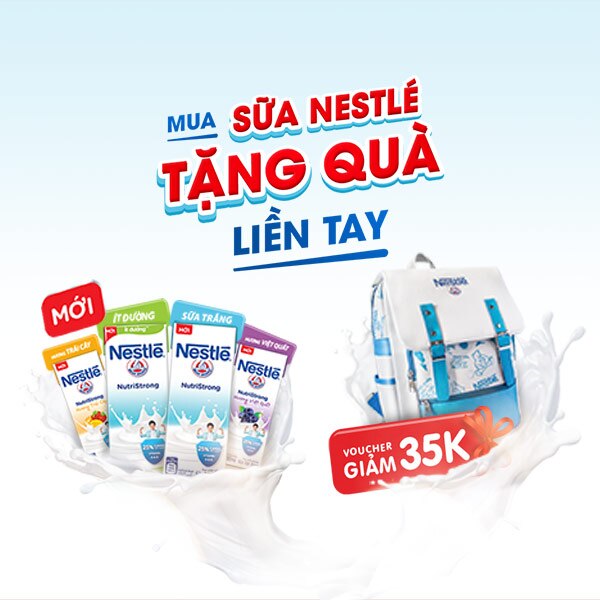 Mua sữa nước nestlé có giá siêu sốc và quà siêu độc.