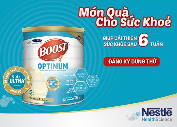 BOOST Optimum - Giúp cải thiện sức khỏe sau 6 tuần