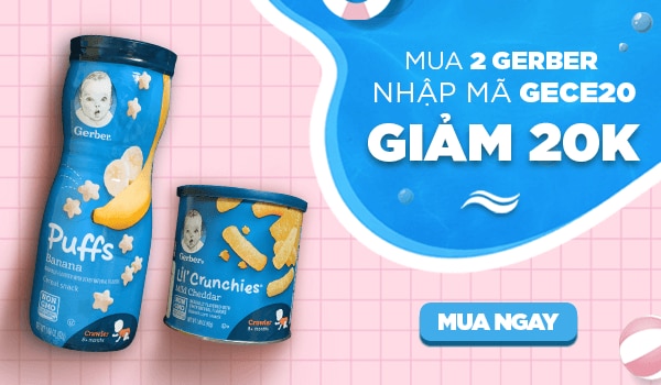 Nhanh tay mua GERBER để có được Bánh xịn và giá lại mềm.