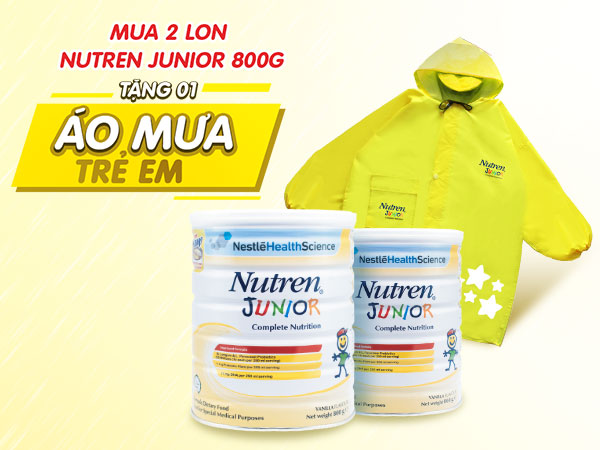 Mẹ mua Nutren Junior sẽ có được sữa xịn và Áo mưa xinh.