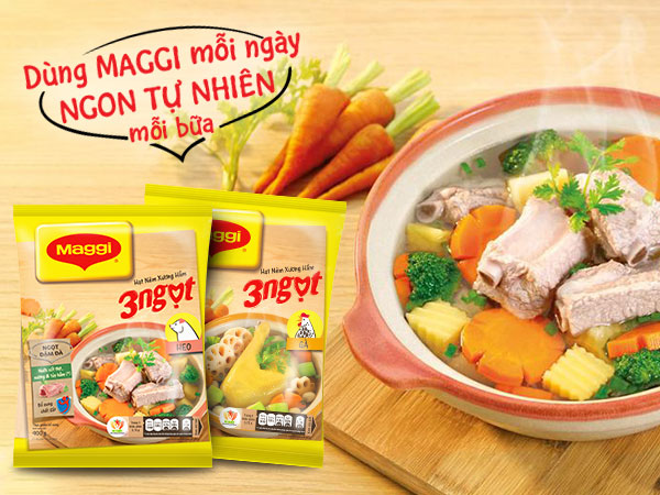 Hạt nêm MAGGI Xương Hầm 3 Ngọt