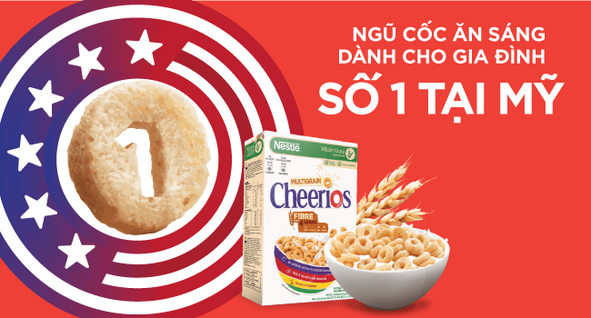 Ngũ cốc ăn sáng dành cho gia đình Cheerios chính thức có mặt tại Việt Nam