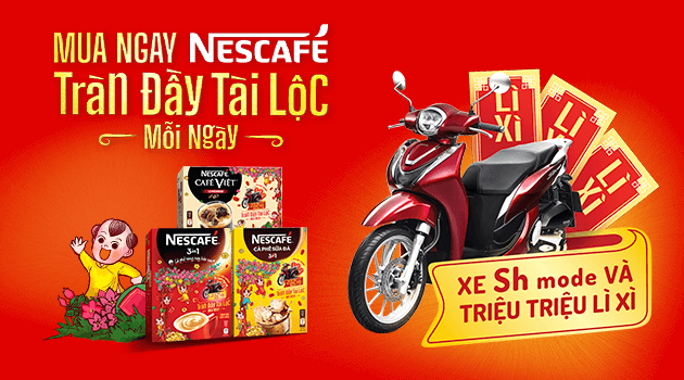 Mua NESCAFÉ tràn đầy tài lộc mỗi ngày