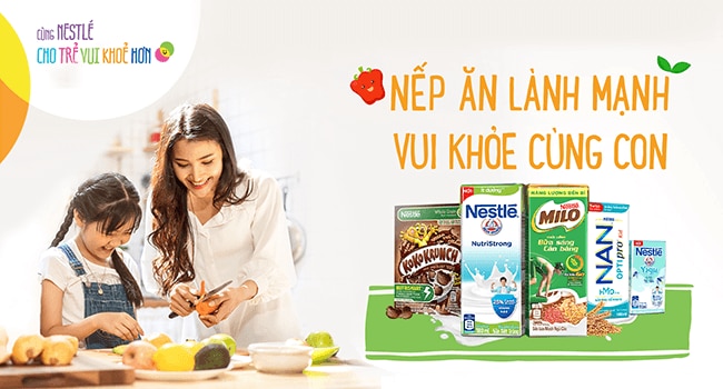 Nếp ăn lành mạnh, vui khỏe cùng con