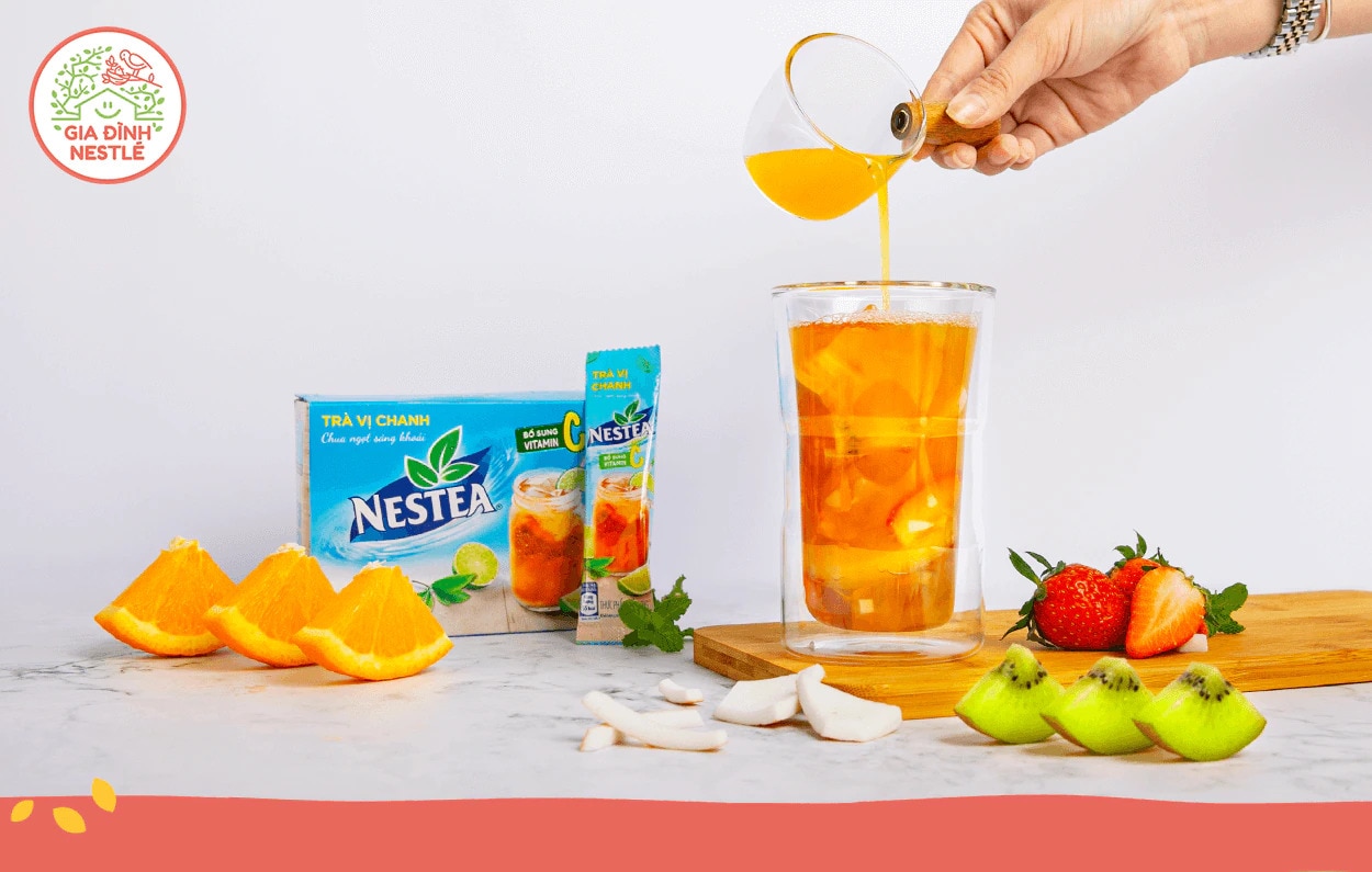 Thanh lọc hiệu quả từ bên trong với món trà trái cây detox làm từ NESTEA cực dễ thực hiện!