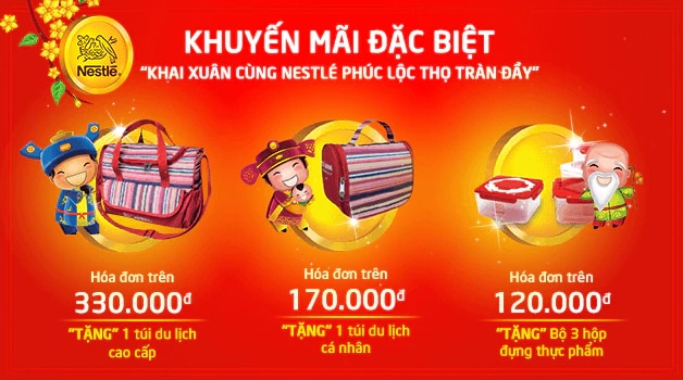 Chương trình khuyến mãi - Khai xuân cùng Nestlé Phúc Lộc