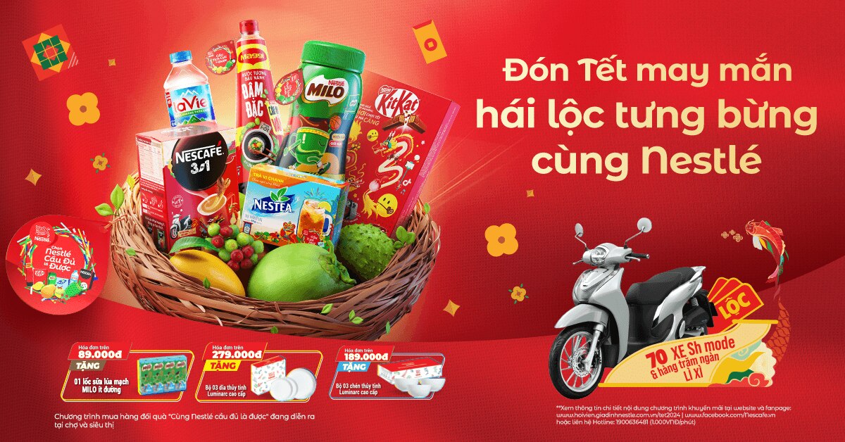 Đón Tết May Mắn, Hái Lộc Tưng Bừng Cùng Nestlé