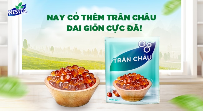 Trà sữa trân châu Nestea - Nay có thêm trân châu dai giòn cực đã!